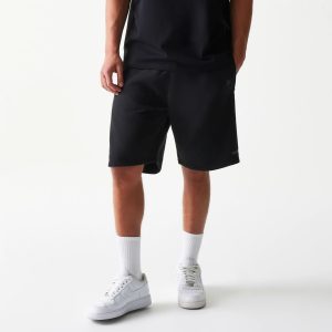 New Era Tech Black Shorts-kentox