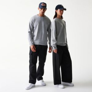 New Era Essential Flag Grey Knitted Sweater-kentox