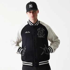 New York Yankees MLB Black Varsity Jacket-kentox