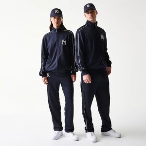 New York Yankees MLB Piping Navy Track Jacket-kentox
