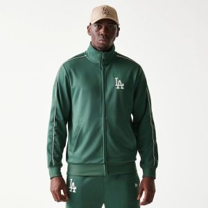LA Dodgers MLB Piping Dark Green Track Jacket-kentox