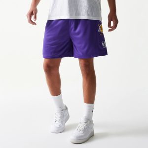 LA Lakers NBA Mesh Purple Shorts-kentox
