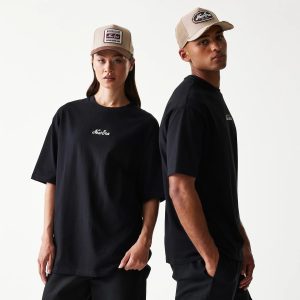 New Era Script Black T-Shirt-kentox