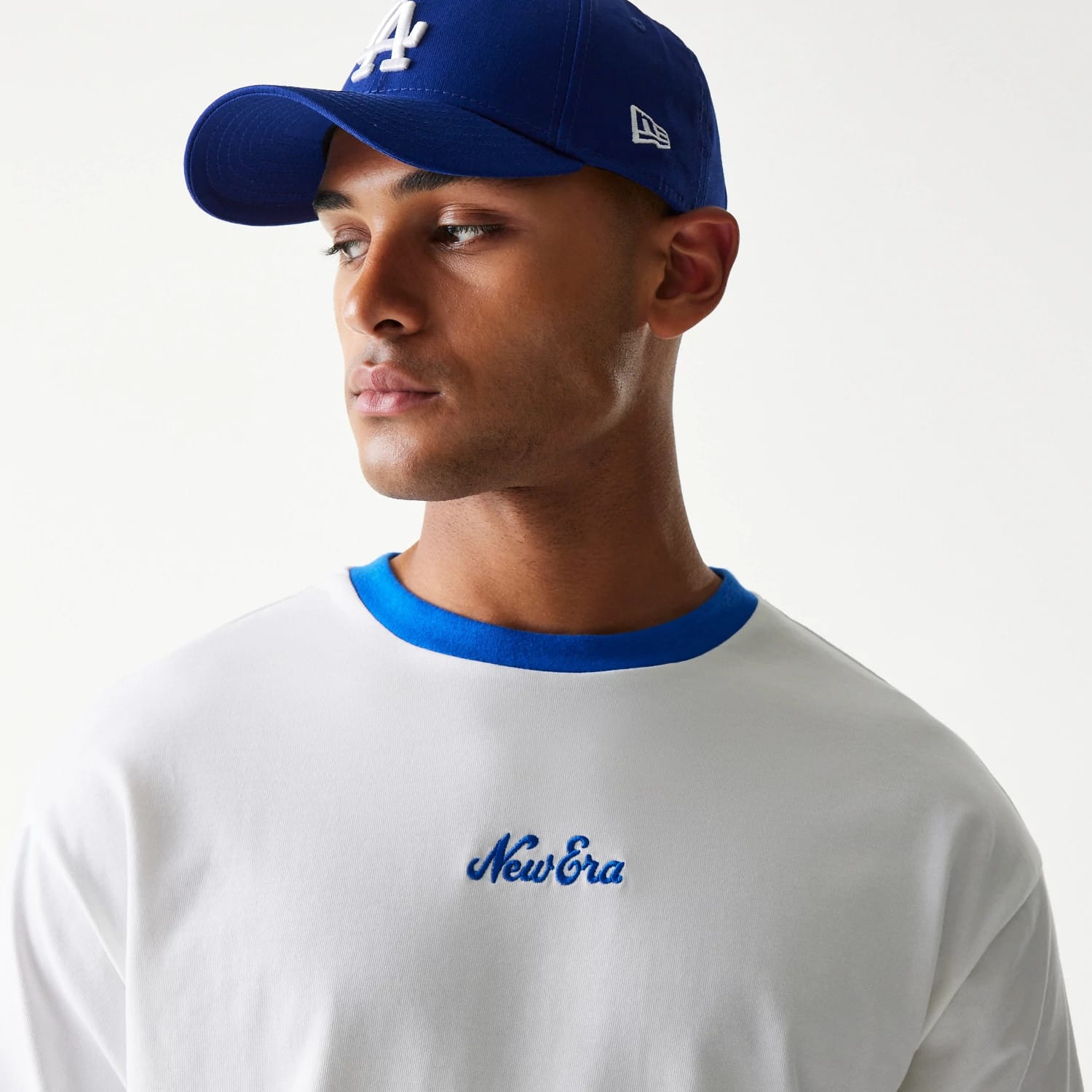 New Era Script White Oversized T-Shirt-kentox - Image 5