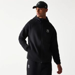 New York Yankees MLB Black Full Zip Hoodie-kentox