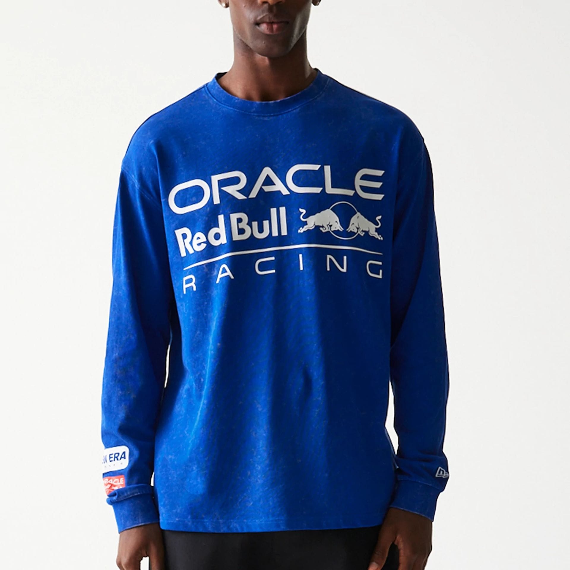 Red Bull Racing Linear Graphic Blue Long Sleeve T-Shirt-kentox - Image 3