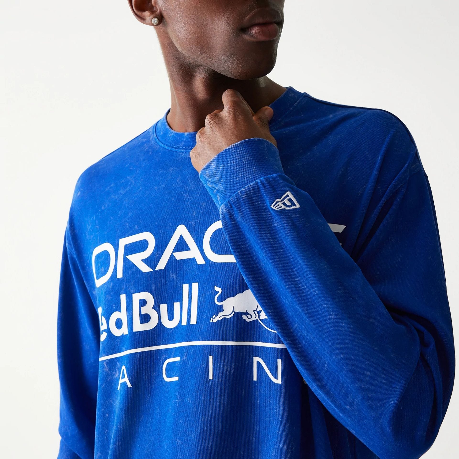 Red Bull Racing Linear Graphic Blue Long Sleeve T-Shirt-kentox - Image 4