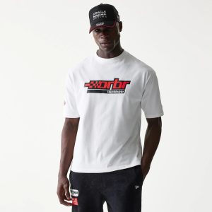 Red Bull Racing Graphic White Oversized T-Shirt-kentox