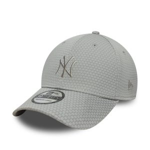 New York Yankees MLB Mesh Grey 39THIRTY Stretch Fit Cap-kentox