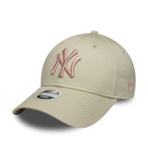 New York Yankees Womens MLB Light Beige 9FORTY Cap-kentox
