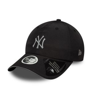 New York Yankees Womens MLB Pony Tail Black Open Back Cap-kentox
