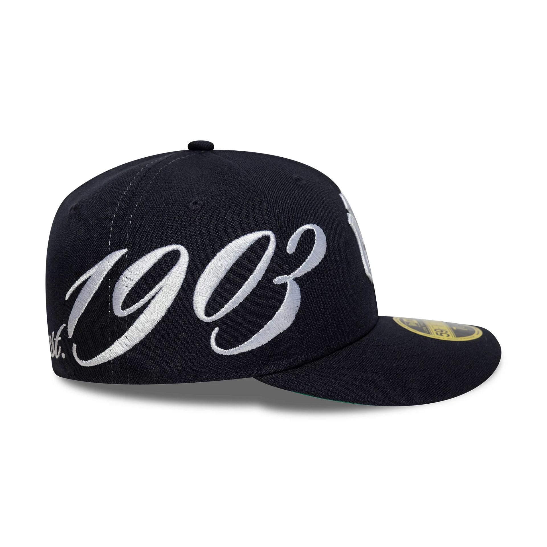 New York Yankees MLB Est Script Navy Low Profile 59FIFTY Fitted Cap-kentox - Image 2
