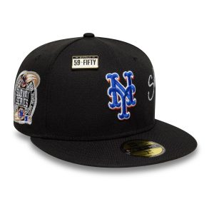 New York Mets MLB Subway Series Black 59FIFTY Fitted Cap-kentox