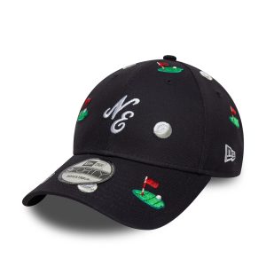 New Era All Over Print Navy 9FORTY M-Crown Adjustable Cap-kentox