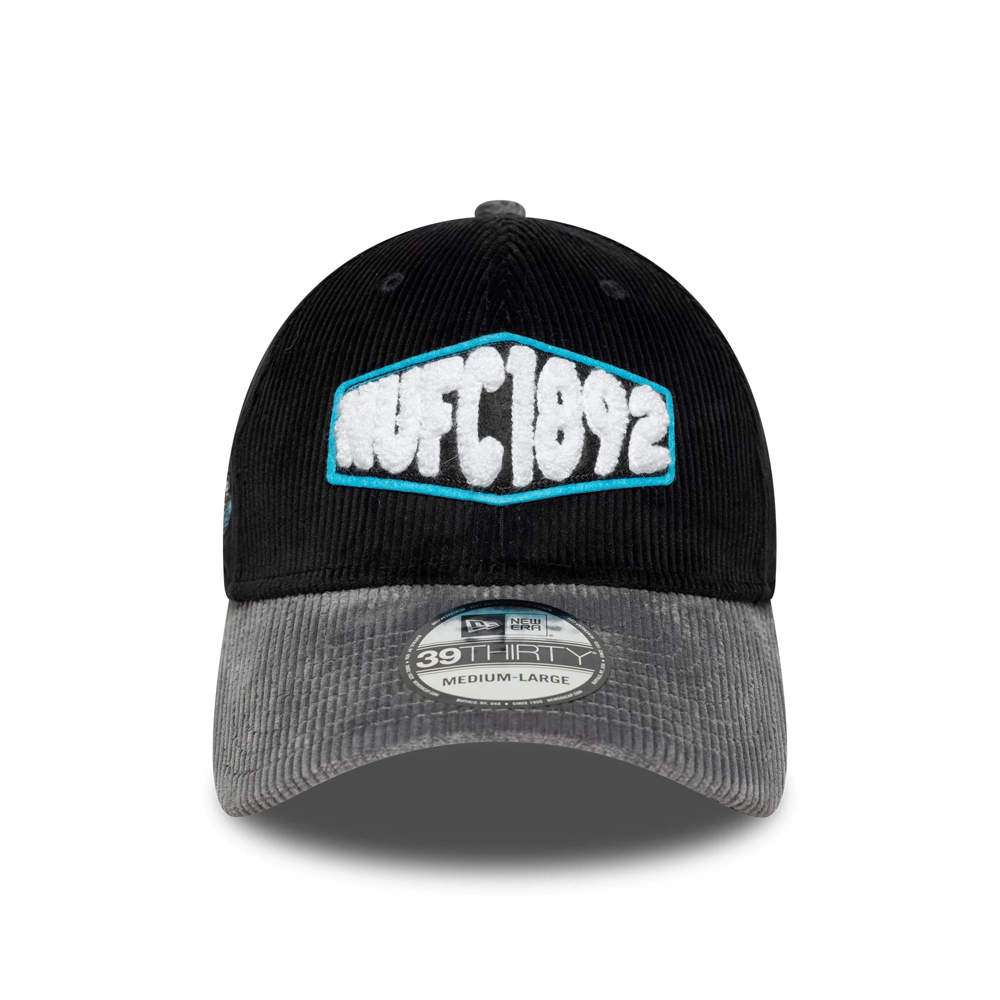 Newcastle United FC Cord Black 39THIRTY Stretch Fit Cap-kentox - Image 2