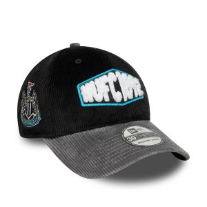 Newcastle United FC Cord Black 39THIRTY Stretch Fit Cap-kentox