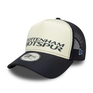 Tottenham Hotspur FC Puff Wordmark Navy 9FORTY A-Frame Trucker Cap-kentox