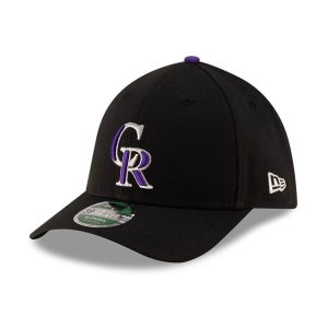 Rockies MLB Player Replica Black 39THIRTY M-Crown Stretch Fit Cap-kentox