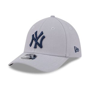 New York Yankees MLB Grey 39THIRTY M-Crown Stretch Fit Cap-kentox