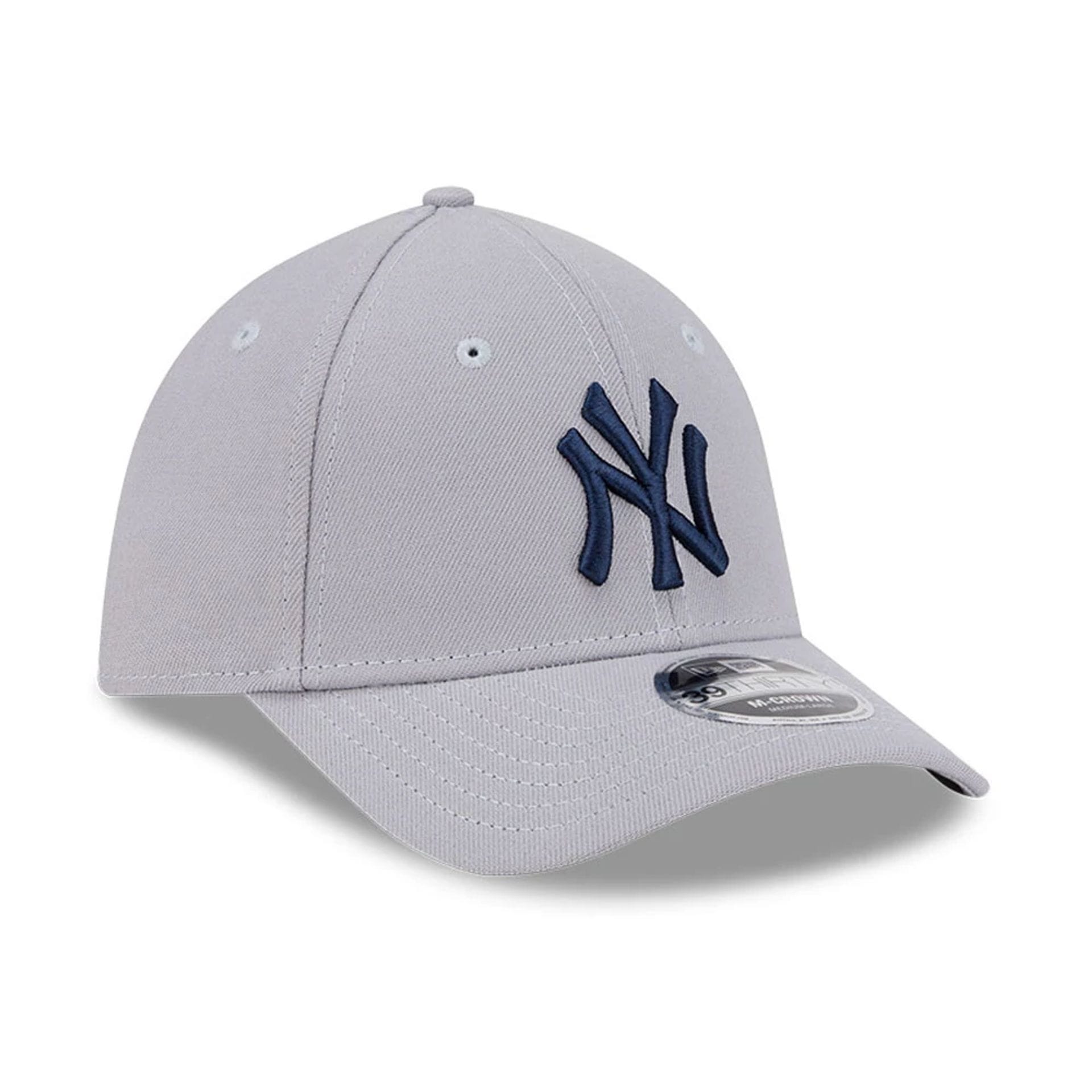New York Yankees MLB Grey 39THIRTY M-Crown Stretch Fit Cap-kentox - Image 3