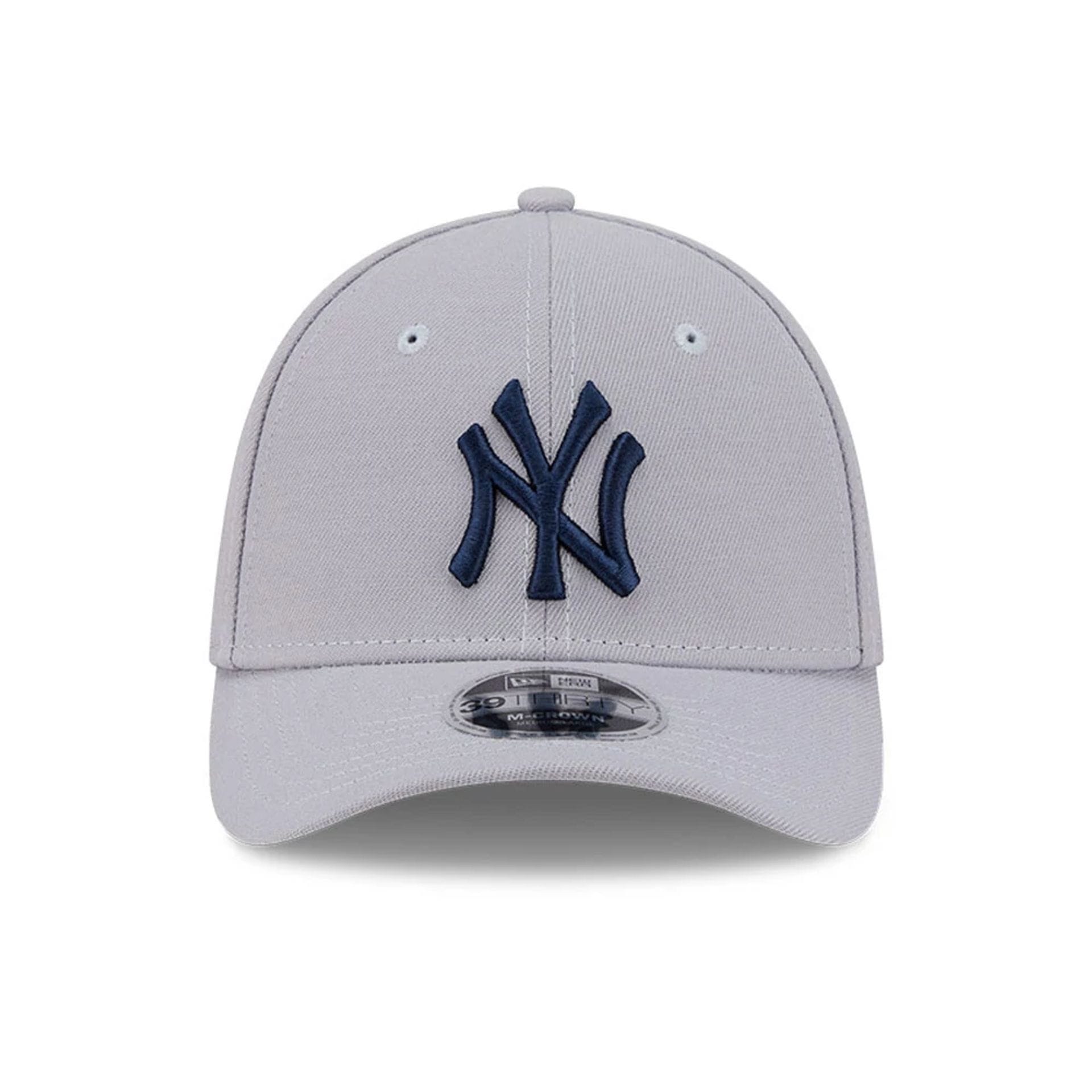 New York Yankees MLB Grey 39THIRTY M-Crown Stretch Fit Cap-kentox - Image 2