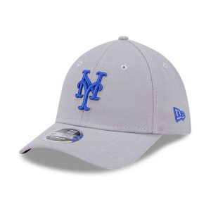 New York Mets MLB Grey 39THIRTY M-Crown Stretch Fit Cap-kentox