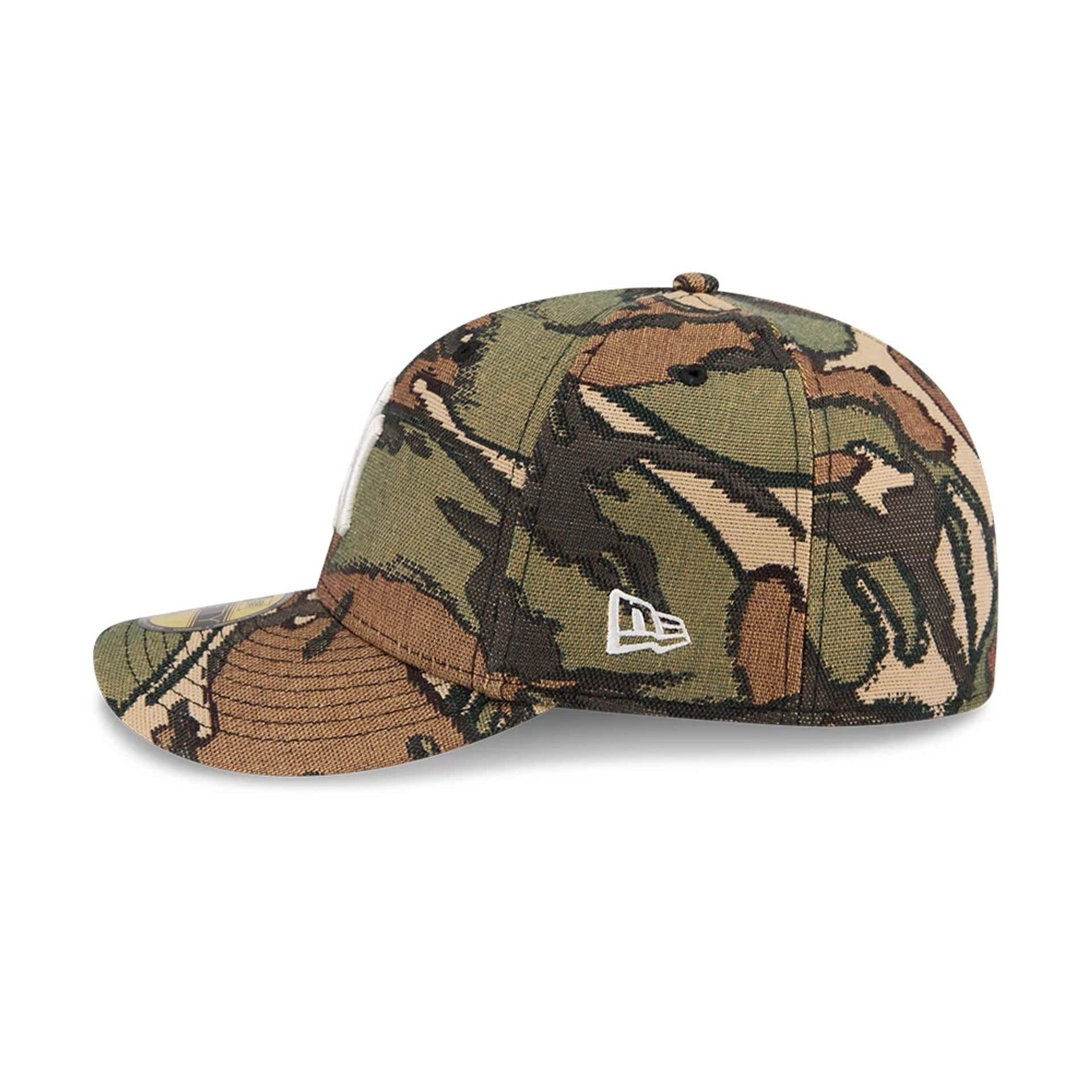 New York Yankees MLB Jacquard Camo 59FIFTY Fitted Cap-kentox - Image 5