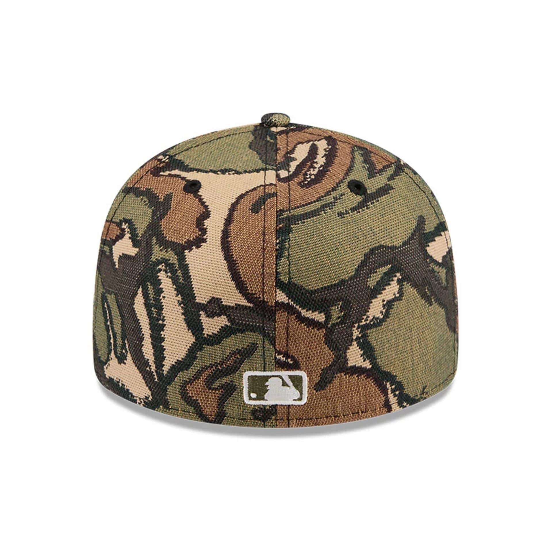 New York Yankees MLB Jacquard Camo 59FIFTY Fitted Cap-kentox - Image 6