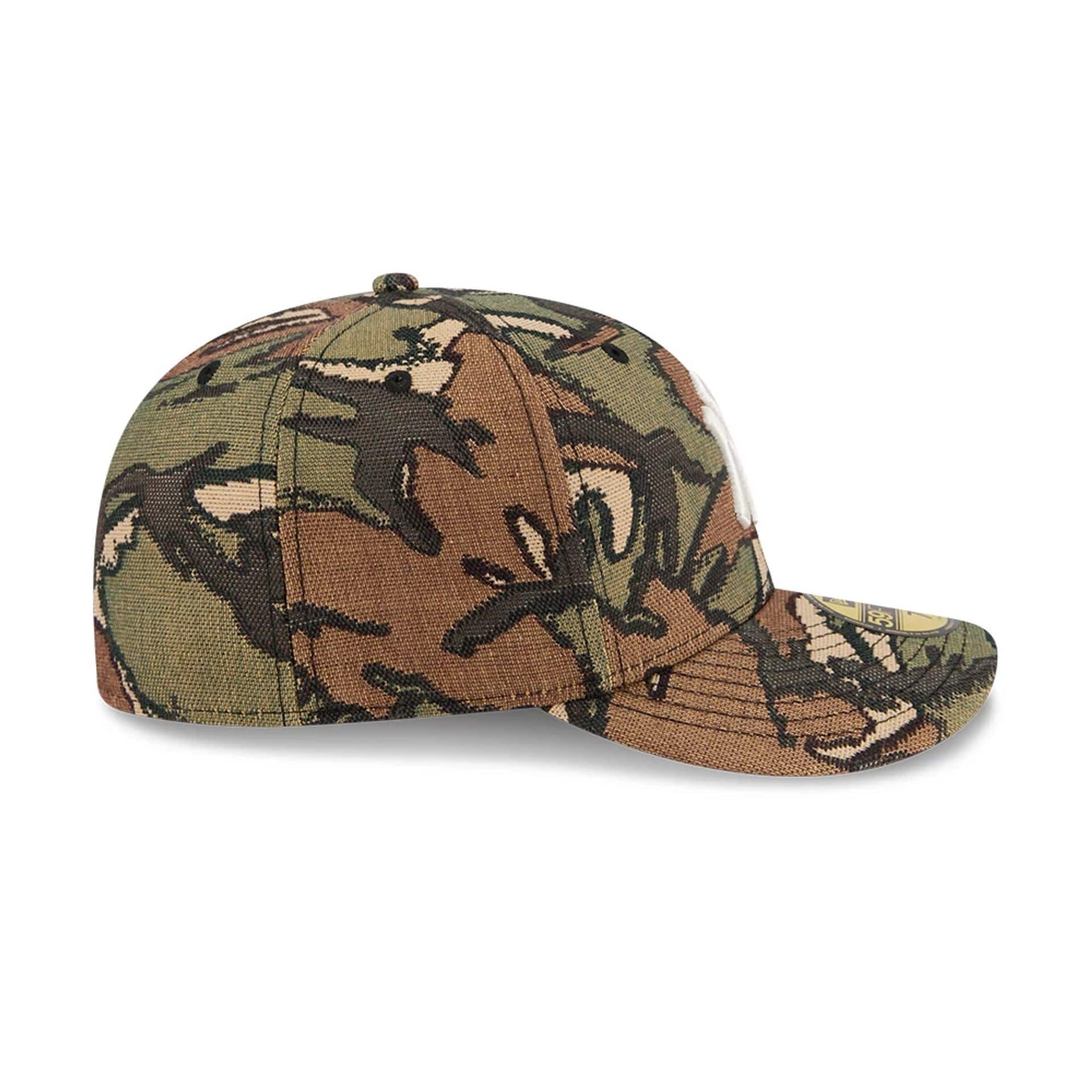 New York Yankees MLB Jacquard Camo 59FIFTY Fitted Cap-kentox - Image 7