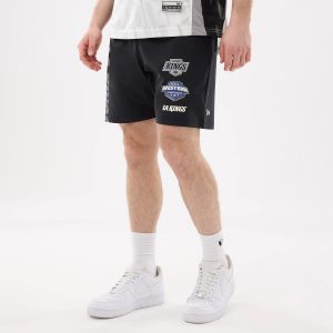LA Kings NHL Match Black Oversized Shorts-kentox