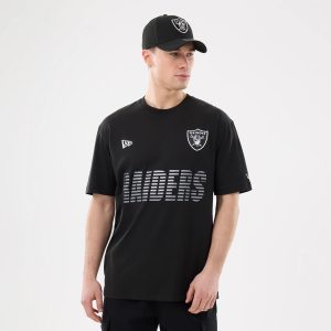 Las Vegas Raiders NFL Match Black T-Shirt-kentox