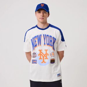 New York Mets MLB Sport Classic White T-Shirt-kentox