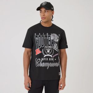 Las Vegas Raiders NFL Sport Classic Black T-Shirt-kentox