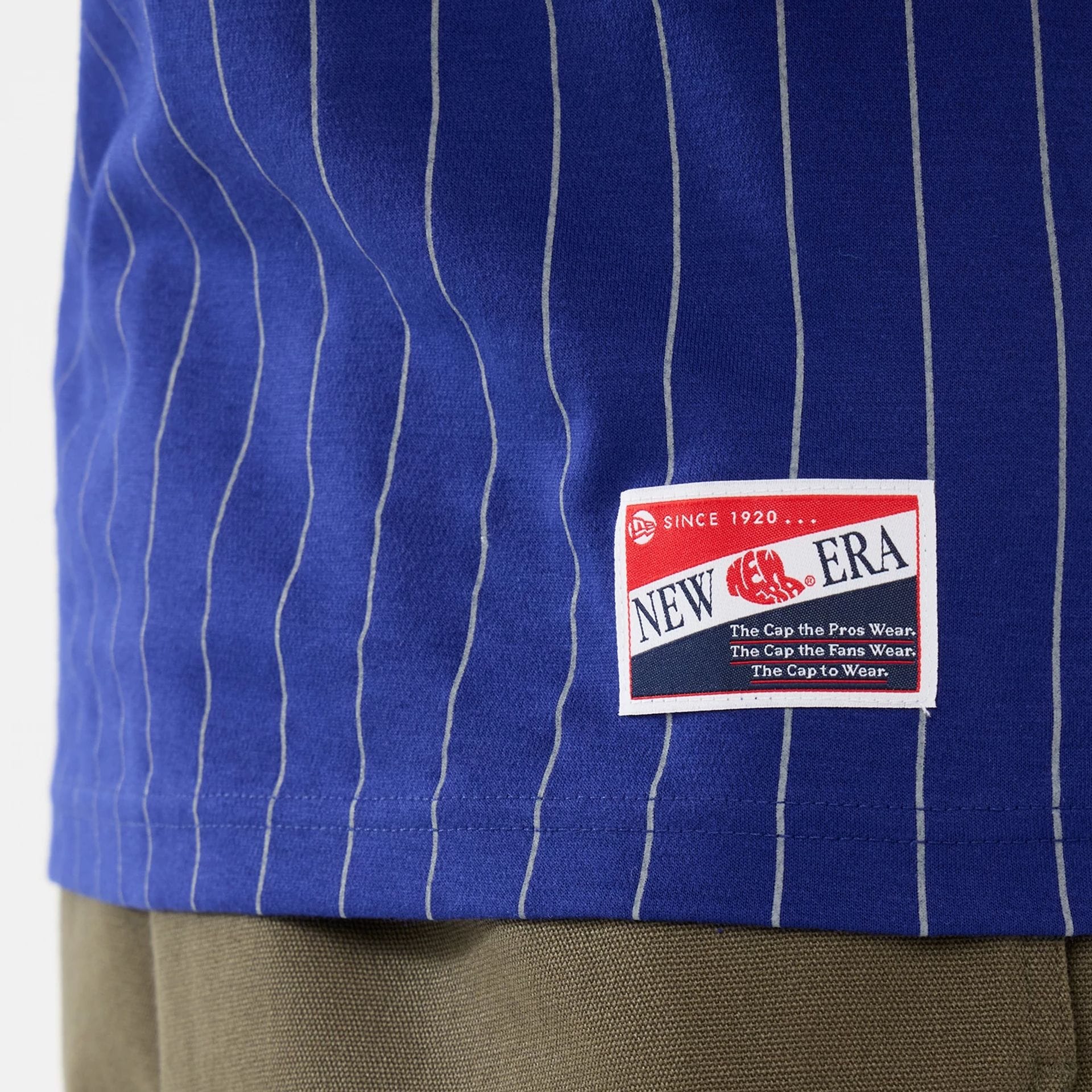 LA Dodgers MLB Pinstripe Dark Blue T-Shirt-kentox - Image 4