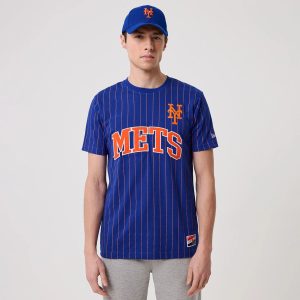 New York Mets MLB Pinstripe Blue T-Shirt-kentox