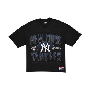 New York Yankees MLB Black Boxy T-Shirt-kentox