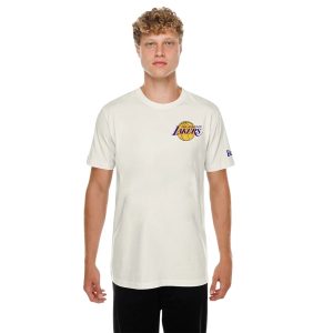 LA Lakers NBA Hotdog Cream T-Shirt-kentox