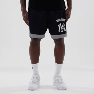New York Yankees MLB Navy Mesh Shorts-kentox