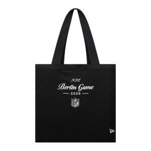 Shield Logo NFL Berlin Game 2025 Black Tote Bag-kentox