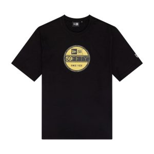 New Era Sticker Graphic Black T-Shirt-kentox