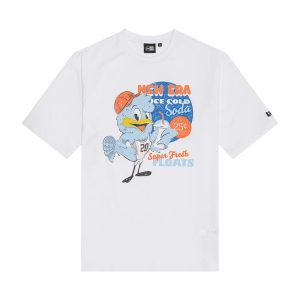 New Era Character Graphic White Oversized T-Shirt-kentox