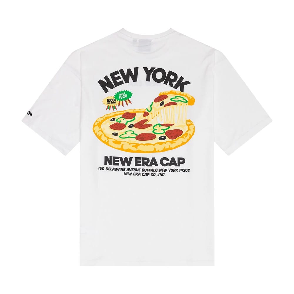 New Era Food Graphic White Oversized T-Shirt-kentox - Image 2