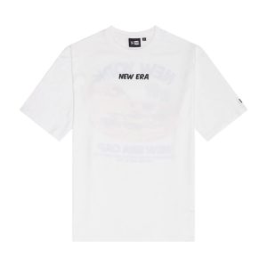 New Era Food Graphic White Oversized T-Shirt-kentox
