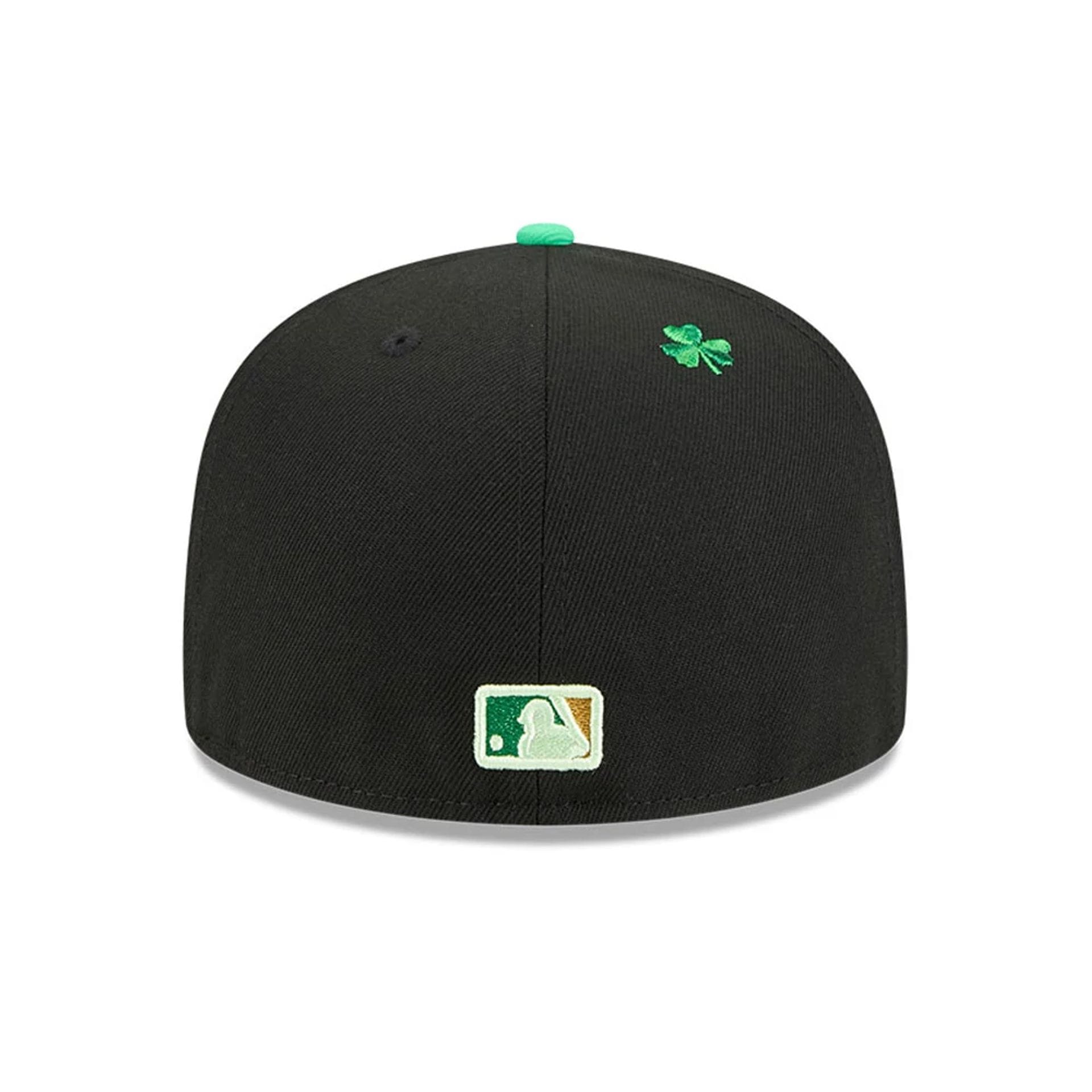 New York Mets MLB Saint Patrick's Day Black 59FIFTY Fitted Cap-kentox - Image 6