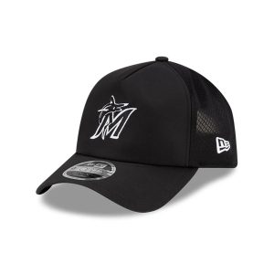 Miami Marlins MLB Batting Practice 2026 Black 9FORTY Apex Adjustable Cap-kentox