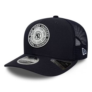 New York Yankees MLB Circles Navy 9SEVENTY Stretch Snap Adjustable Cap-kentox