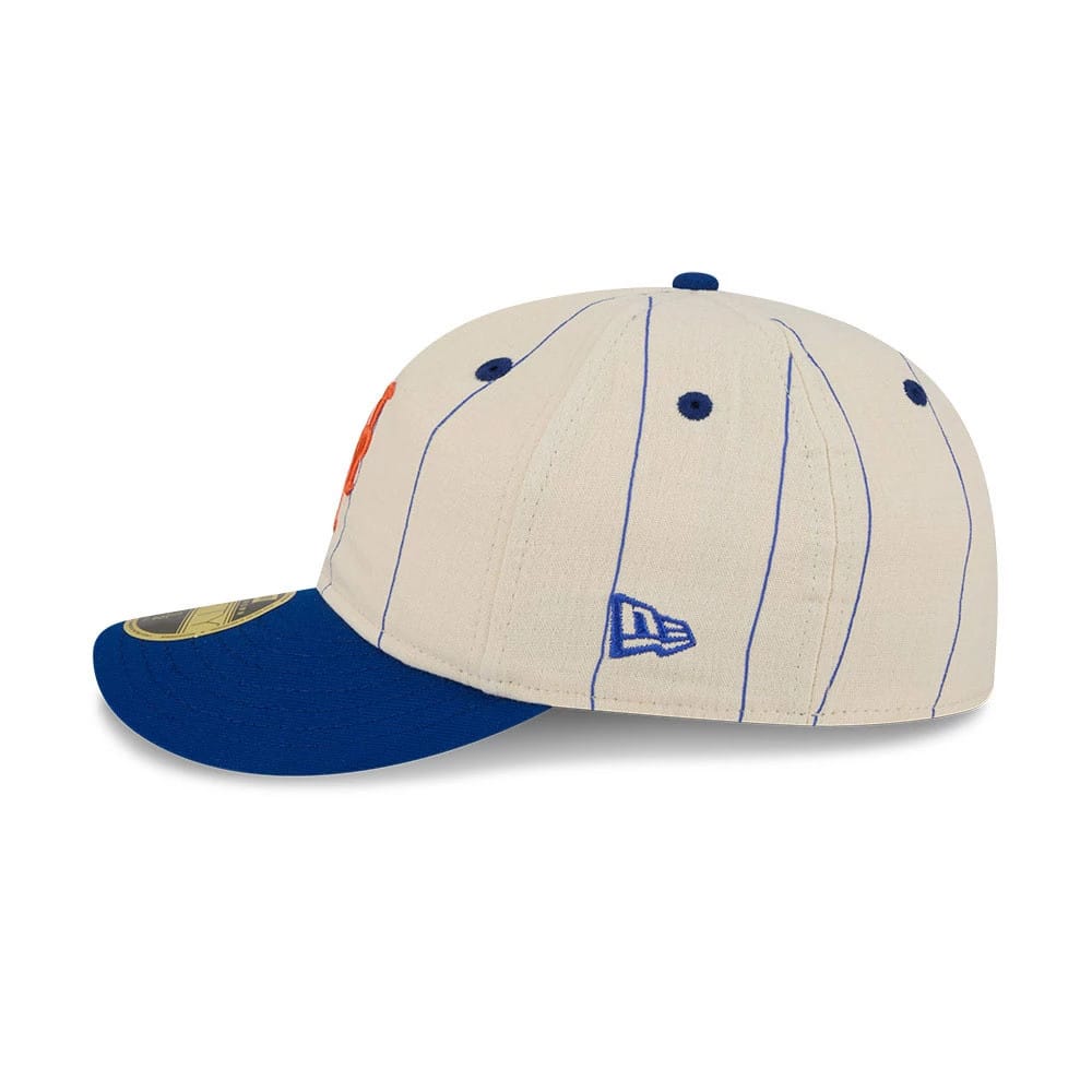 New York Mets MLB Linen Cream Retro Crown 59FIFTY Fitted Cap-kentox - Image 5