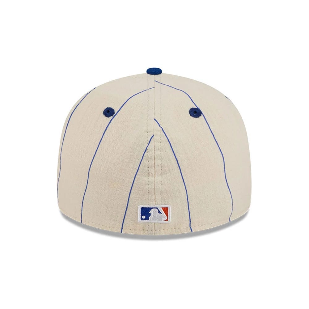 New York Mets MLB Linen Cream Retro Crown 59FIFTY Fitted Cap-kentox - Image 7