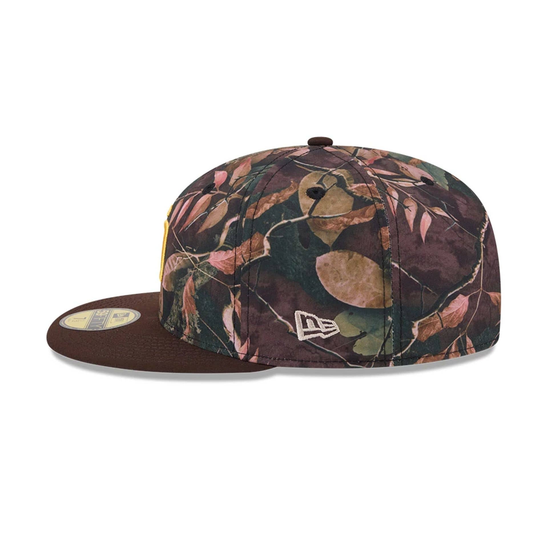 San Diego Padres MLB Leaves Dark Brown 59FIFTY Fitted Cap-kentox - Image 5