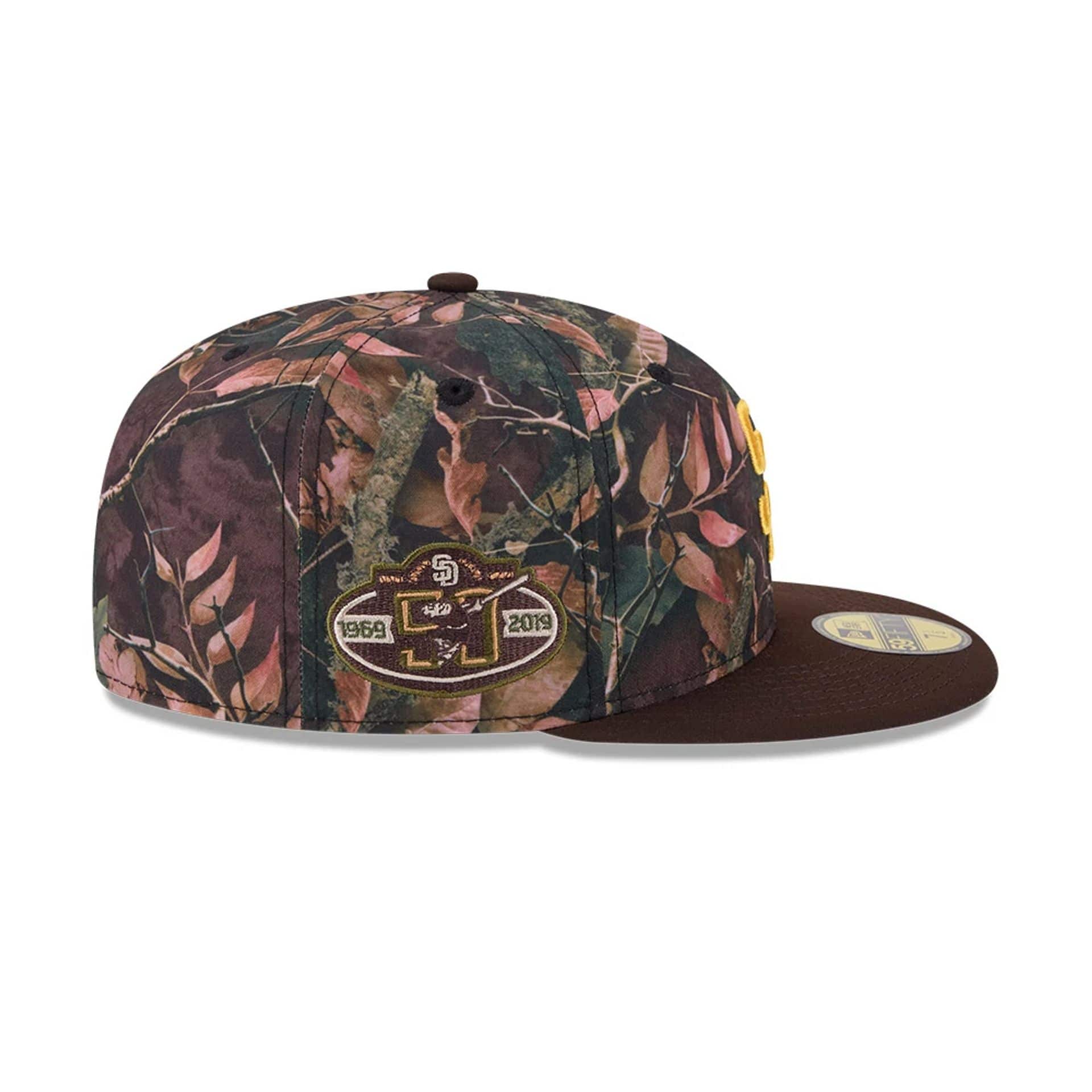 San Diego Padres MLB Leaves Dark Brown 59FIFTY Fitted Cap-kentox - Image 6